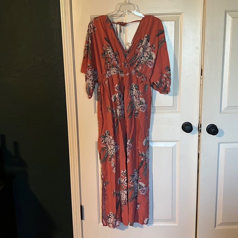 Jessica Simpson maternity floral maxi dress